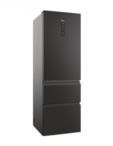 Frigorififco Combi 3 Puertas Haier HTW5618DNPT 185x60cm No Frost D Negro