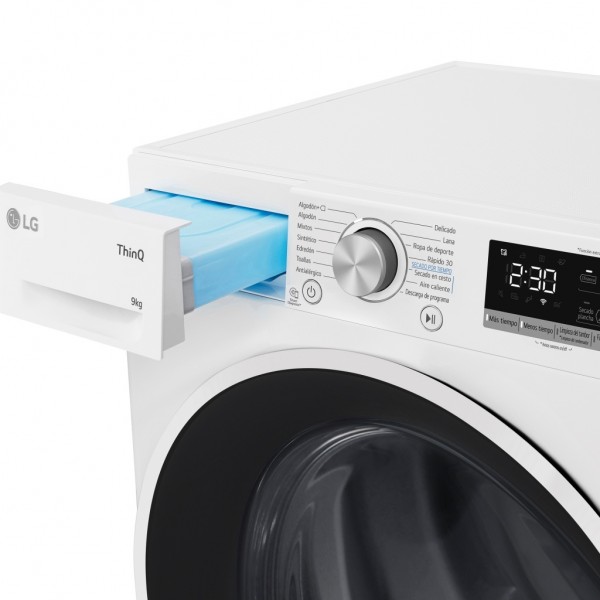 Secadora Lg RH90V5AV6N Blanco 9 kg Bomba de calor A++