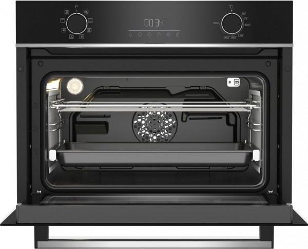 Horno Compacto Beko BBCM13300XC horno 48 L A Negro, Acero inoxidable