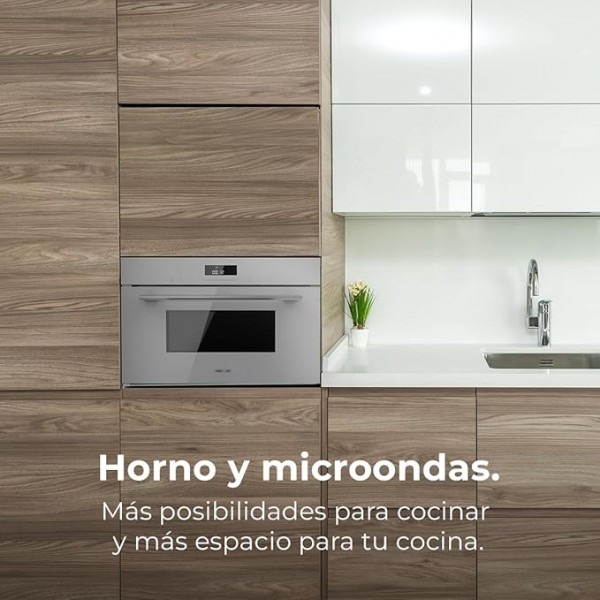 Bolero Hexa MW703800 Glass Grey Horno Compacto 38,2x59,5x50cm