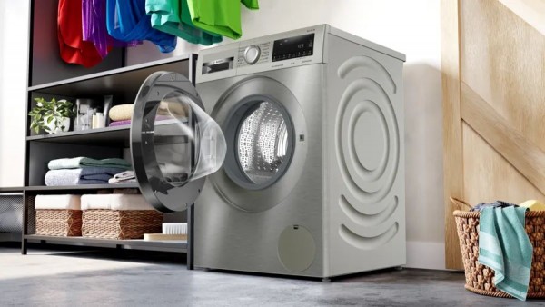 Bosch Serie 6 WGG256ZXES lavadora Carga frontal 10 kg 1400 RPM Acero inoxidable