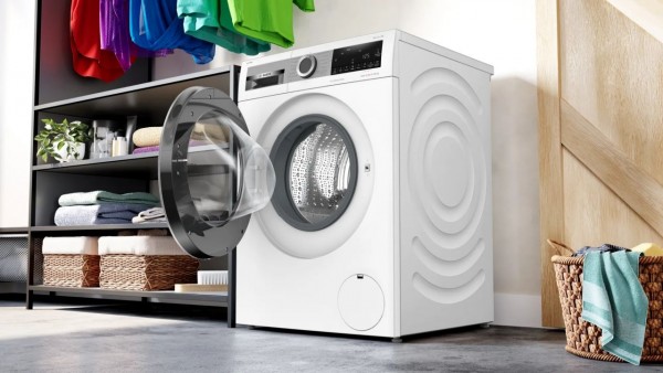 Bosch Serie 6 WNG244A0ES lavadora-secadora Independiente Carga frontal Blanco E