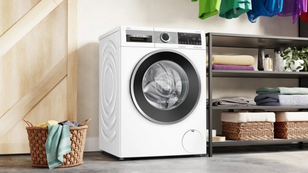 Bosch Serie 6 WNG244A0ES lavadora-secadora Independiente Carga frontal Blanco E