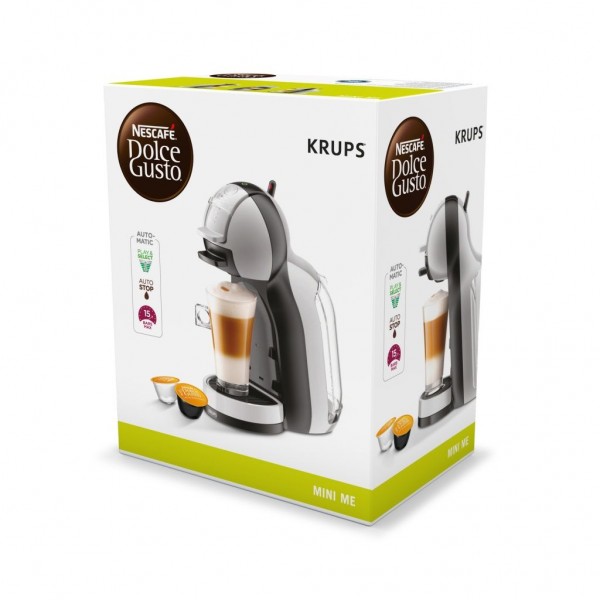 Cafetera Dolce Gusto Krups KP123BHT Mini Me Gris
