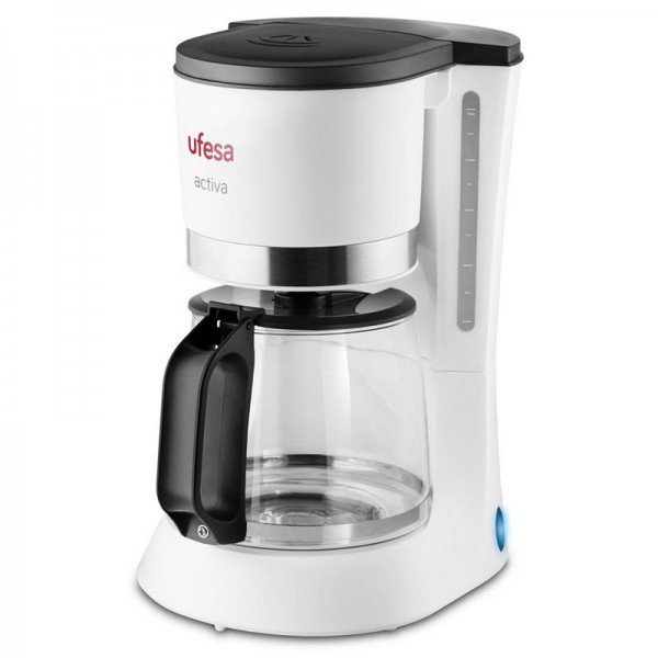 Cafetera Goteo Ufesa CG7113ACTIVA, 6tz, 600w, Blanca
