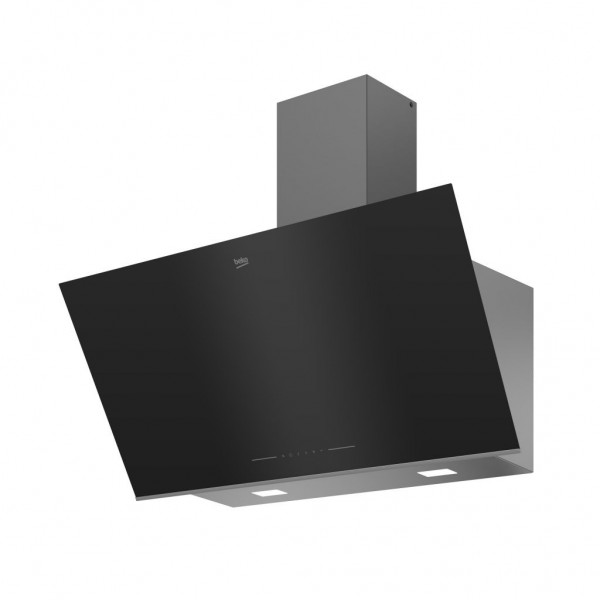 Campana decorativa Beko BHCA96641BBHS Cristal negro 90 cm 441 m³h A