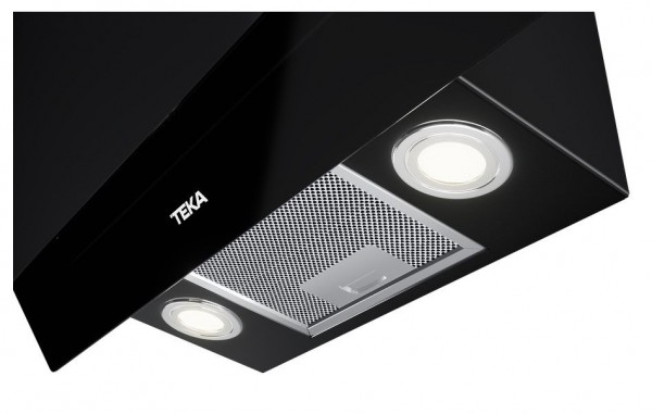 Campana decorativa Teka DVT68660TBS Cristal negro 60 cm 584 m³h A+