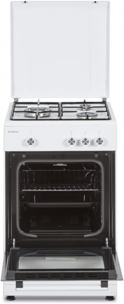 Cocina de Gas Infiniton CC56BWC Ancho 50cm 3 Zonas Blanco con Horno Gas Natural y Butano
