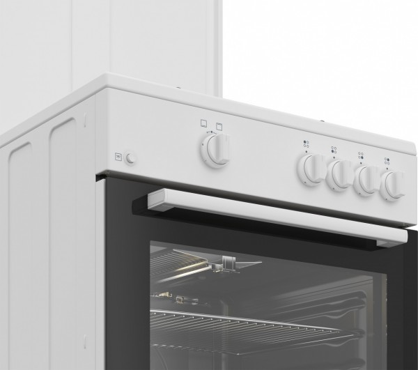 Cocina Beko FBG62000WL 4 fuegos con Horno Gas 85x60 