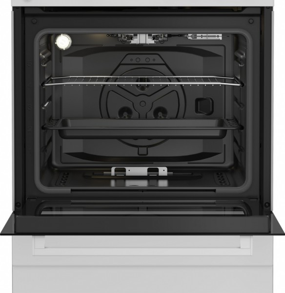 Cocina Beko FBG62000WL 4 fuegos con Horno Gas 85x60 