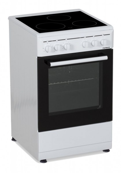 Cocina vitrocerámica Corbero CCSF503VW, Blanco, 55 cm, 3 zonas, A