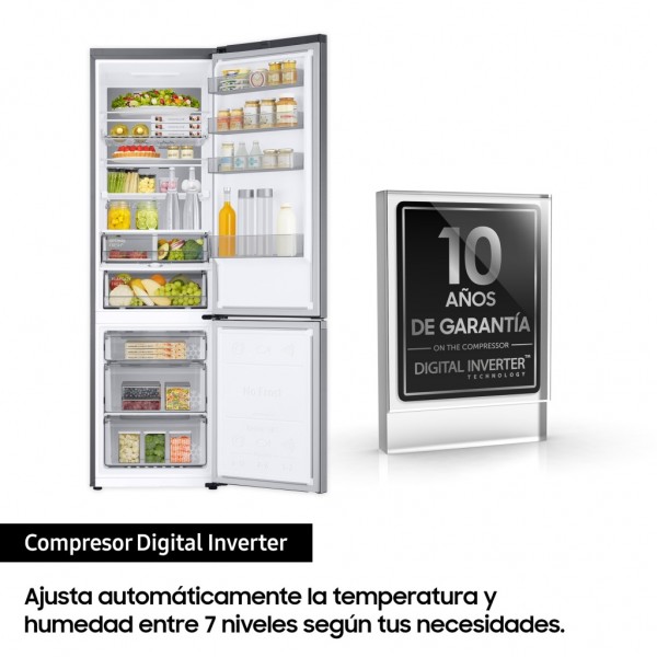 Frigorifico Combi Samsung RB38T776DS9 Inox 203x60 cm  No Frost  D