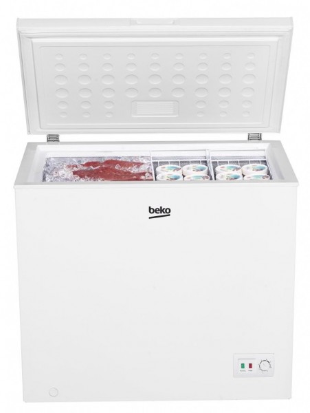 Congelador horizontal Beko CF200EWN, Blanco, 198 Lts E