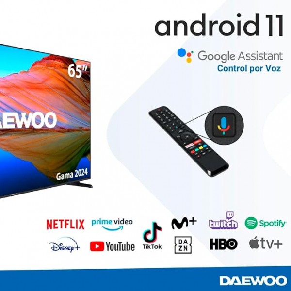 Televisor DAEWOO Smart Tv 65DM73QA 65¨4K UHD QLED Android 11