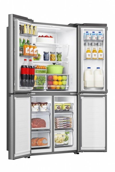 Frigo Americano 4 Puertas Hisense RQ5P470SEIE 179X80cm Clase E483 Litros Inox