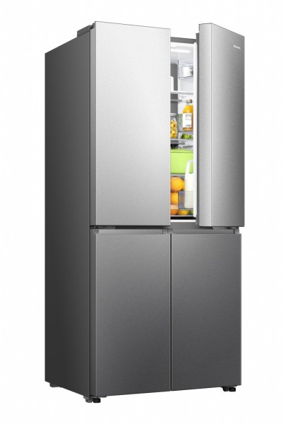 Frigo Americano 4 Puertas Hisense RQ5P470SEIE 179X80cm Clase E483 Litros Inox