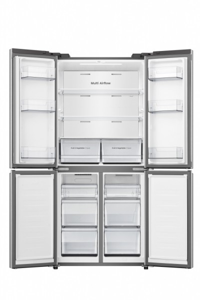 Frigo Americano 4 Puertas Hisense RQ5P470SEIE 179X80cm Clase E483 Litros Inox