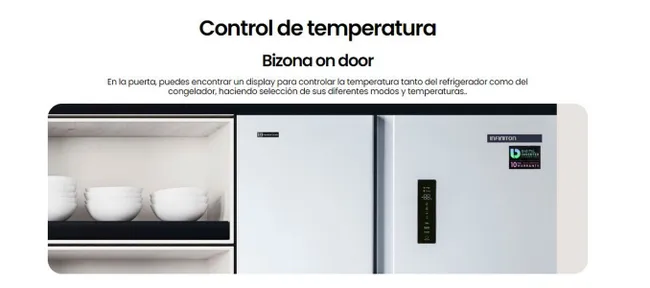 Frigorífico Americano Infiniton SBS-506A77BEH 177 cm E No Frost Total Blanco