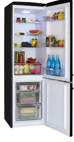 Frigorifico Combi Fagor 3FFV1855N 181x55cm E Retro Negro 