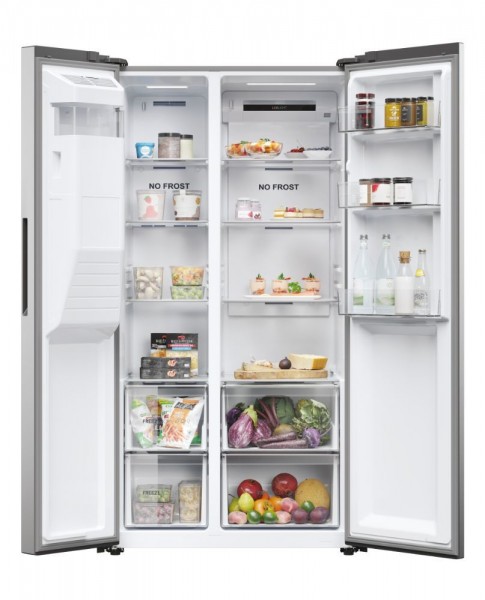 Frigorifico  Americano Haier HSR5918DIMP 178x91cm D No Frost