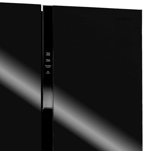 Frigorífico Americano Side By Side Infiniton SBS-719BG Cristal Negro 1,77 x 91cm No Frost 