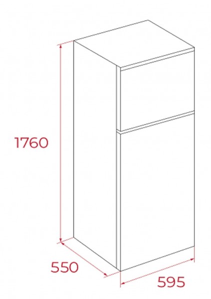 Frigorífico 2 puertas Teka RTF 13630 Blanco 176x60 cm E
