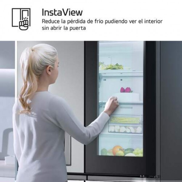 Frigorífico Americano LG GMG960MBEE Clase E 180x92 cm InstaView Toma de Agua Inox