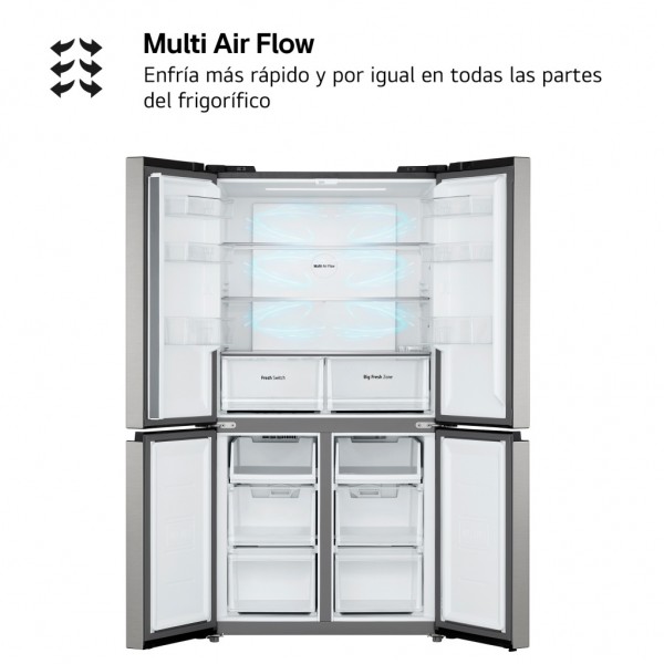 Frigorífico LG Total No Frost E 474 litros plata GMM41MSBEM