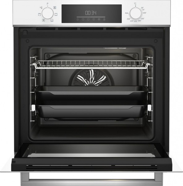 Horno Beko BBIE18300W, Cristal Blanco, 72 L, Hidrolítico, A