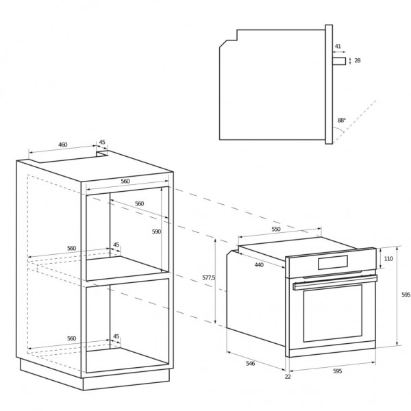 Horno Candy FIDCN100 70L A Estatico