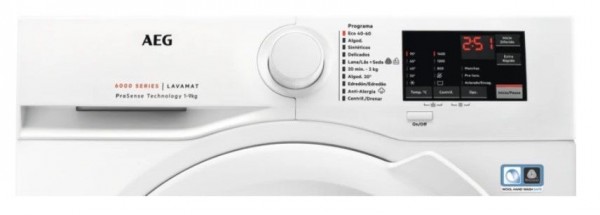 Lavadora carga frontal Aeg L6FBI947P Blanco 9 kg 1400 rpm A
