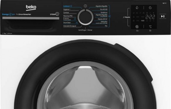 Lavadora carga frontal Beko BM3WFU3721W Blanco 7 kg 1200 rpm A