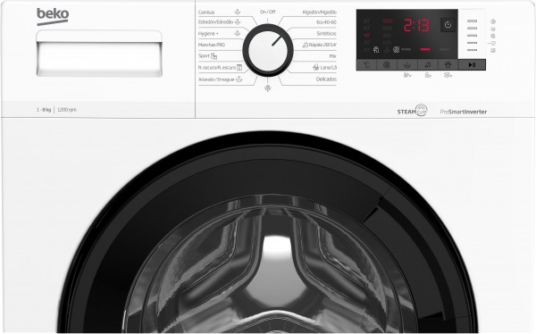 Lavadora carga frontal Beko WRA8615XW Blanco 8kg 1200rpm A
