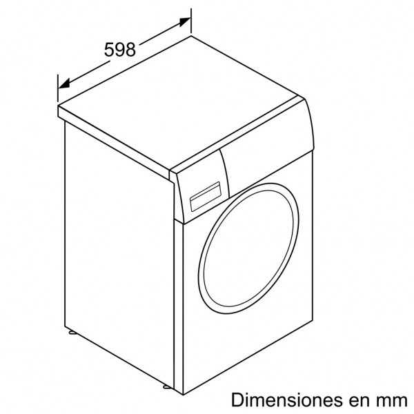 Lavadora carga frontal Bosch WGG254ZXES Inox 10 kg 1400 rpm A