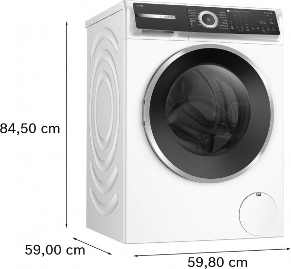 Lavadora carga frontal Bosch WGH244A0ES, Blanca, 9 kg, 1.400 rpm, A.