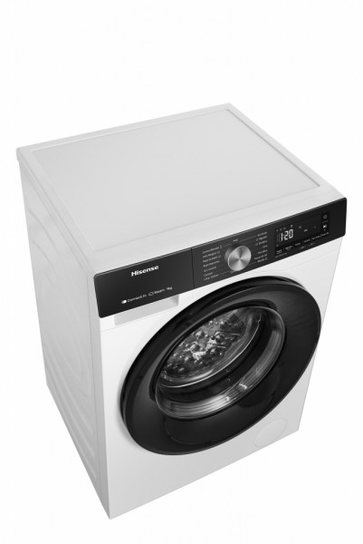 Lavadora carga frontal Hisense WF3S9043BW3, Blanco, 9 kg, 1400 rpm, A