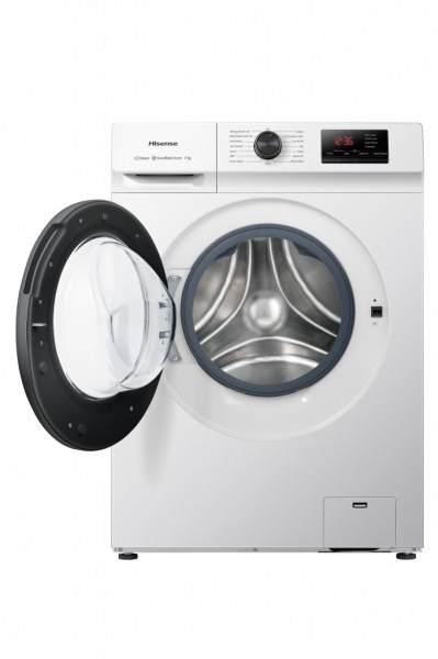 Lavadora carga frontal Hisense WFVB7012EM Blanco 7 kg 1200 rpm D