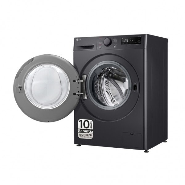 Lavadora carga frontal LG F4WR5009A6M Inox 9kg 1400rpm A