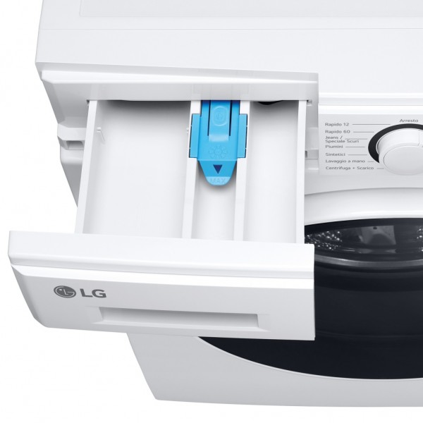 Lavadora carga frontal Lg F2WT2008S3W Blanco 8 kg 1200 rpm B