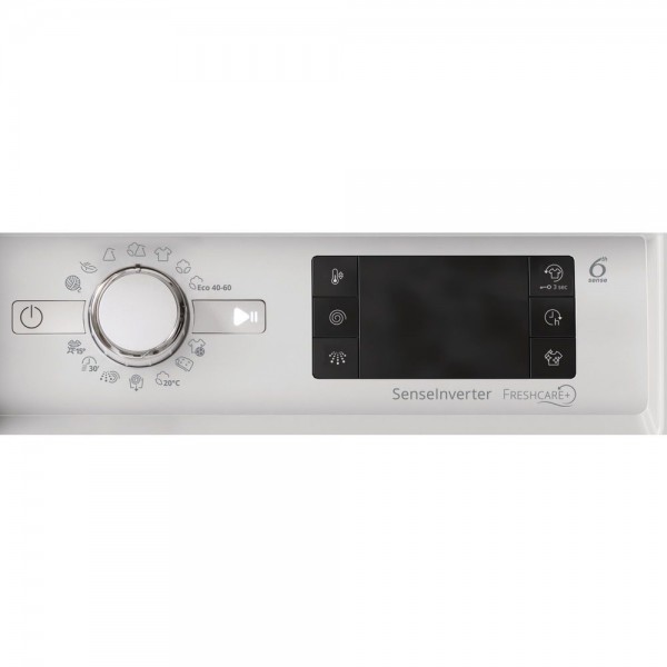 Lavadora carga frontal integrable Whirlpool BIWMWG71483E, Blanco, 7 kg, 1400 rpm, D