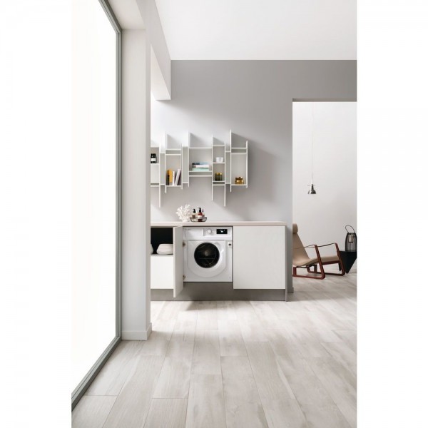 Lavadora carga frontal integrable Whirlpool BIWMWG71483E, Blanco, 7 kg, 1400 rpm, D