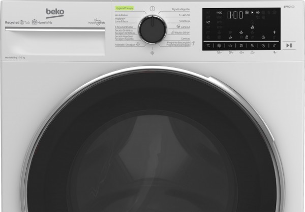 Lavasecadora Beko B5DFT510447W Blanco lavado 10 kg secado 6 kg 1400 rpm D