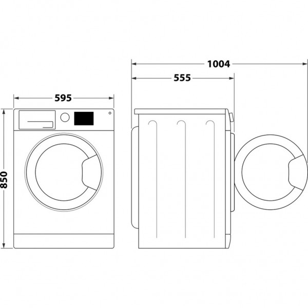 Lavasecadora Indesit BDE 96435 WKV SPT, Blanco, lavado 9 kg, secado 6 kg, 1400 rpm, D