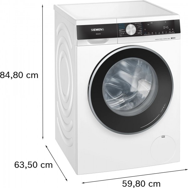 Lavasecadora Siemens WN44G2A0ES, Blanca, lavado 10,5 kg, secado 6 kg, 1.400 rpm, D