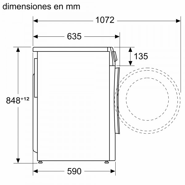 Lavasecadora Siemens WN44G2A0ES, Blanca, lavado 10,5 kg, secado 6 kg, 1.400 rpm, D