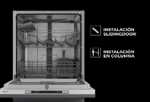 Lavavajillas integrable Teka DFI46650 Negro 12 cubiertos E