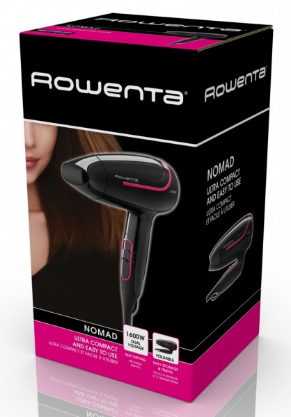 Secador de pelo Rowenta compacto y plegable Nomad 1600 W CV3323