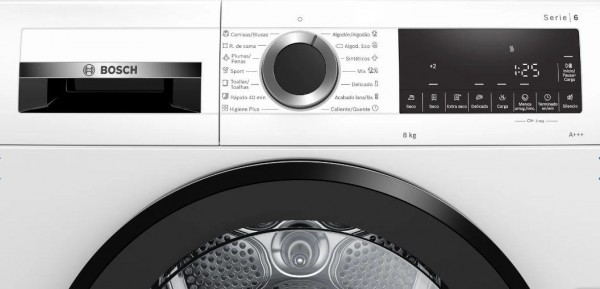 Secadora Bosch WQG233D0ES Blanco 8 kg Bomba de calor A+++