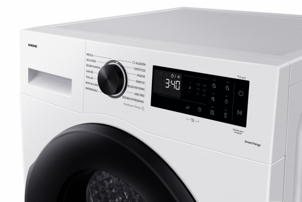 Secadora Samsung DV90CGC2A0AEEC, Blanco, 9 kg, Bomba de calor, A+++