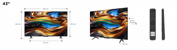 Televisor TCL 43P755 UHD WCG Dolby Atmos & Dolby Vision